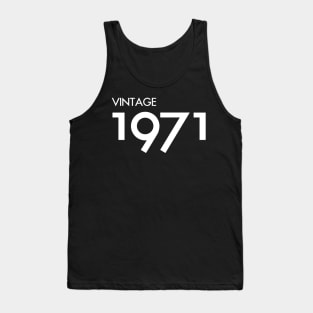 Vintage 1971 Gift 49th Birthday Party Tank Top